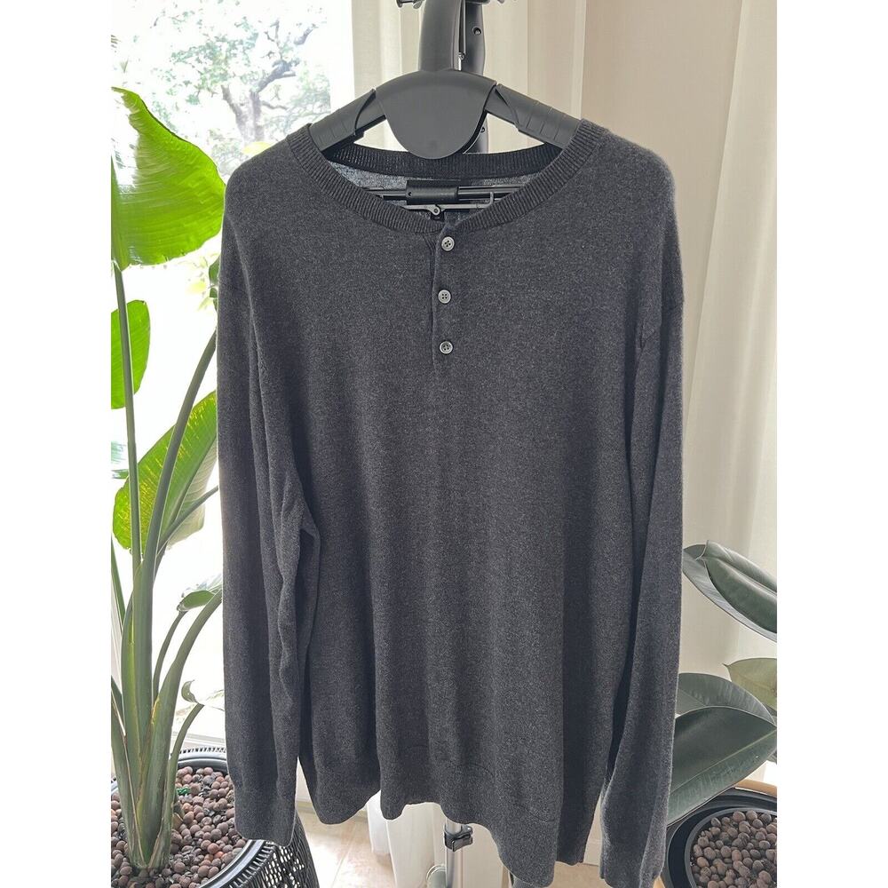 Bonobos Men’s Sweater Pullover Cotton Grey XL Classic Dressy Business Casual